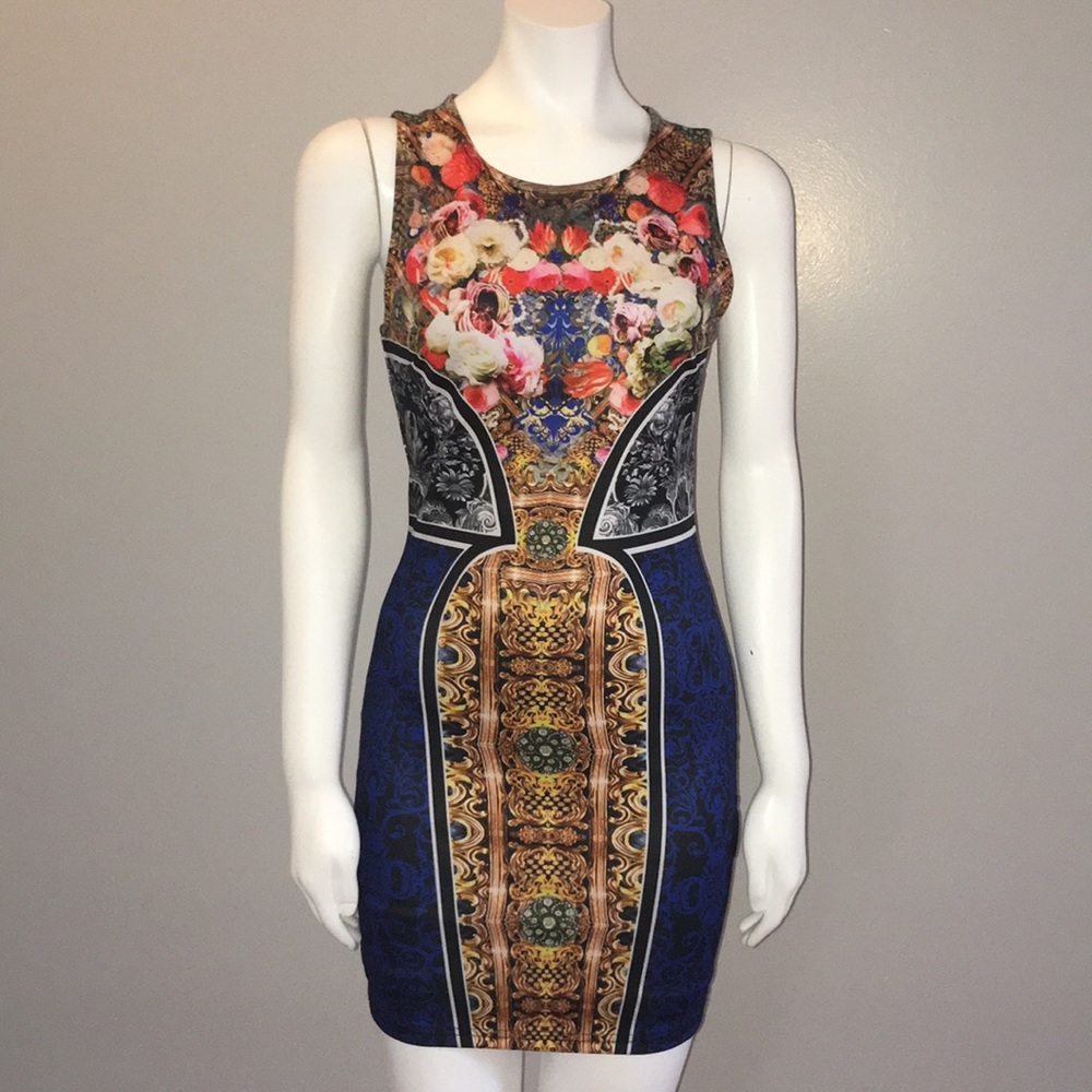 Bodycon floral dress