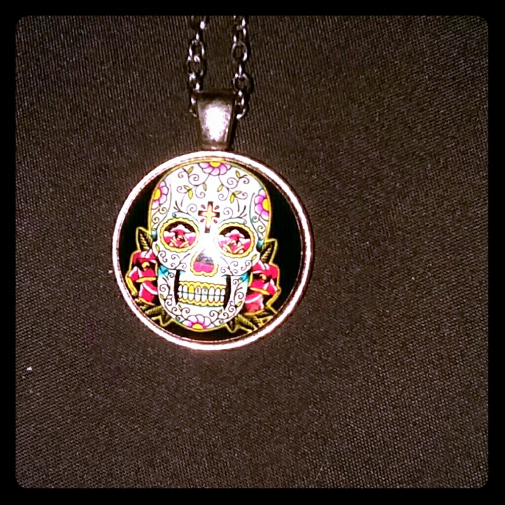 Candy skull necklace