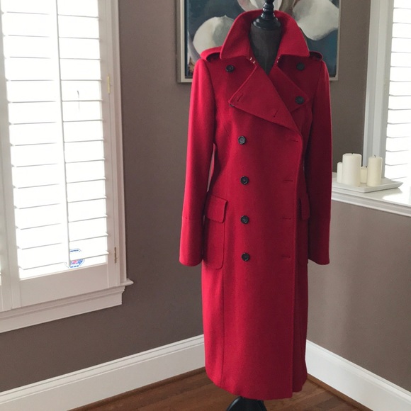 Burberry Jackets & Blazers - Auth. Burberry Wool & Cashmere Long Coat