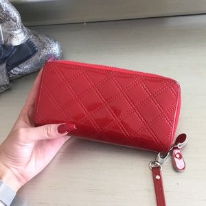 Red wristlet/ wallet