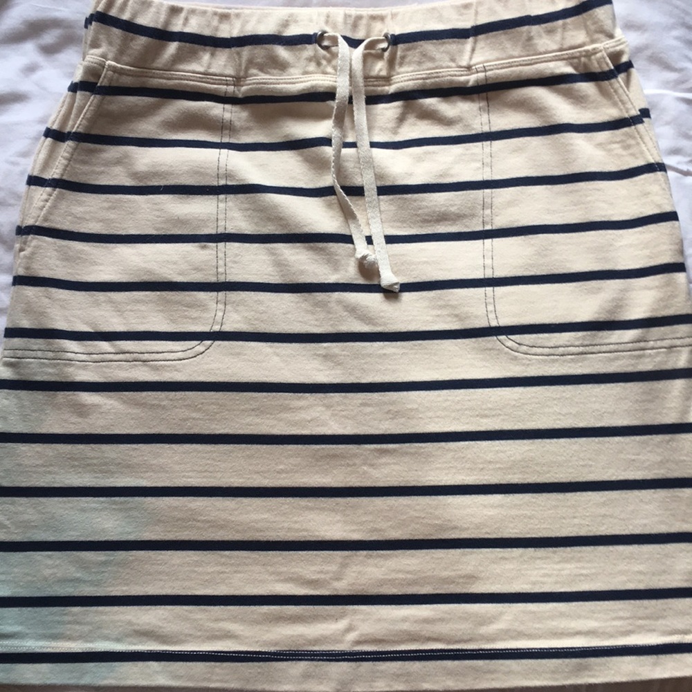 J. McLaughlin Striped Drawstring Skirt