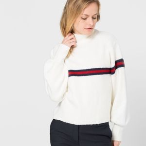 ISO mango stripe contrast sweater!!
