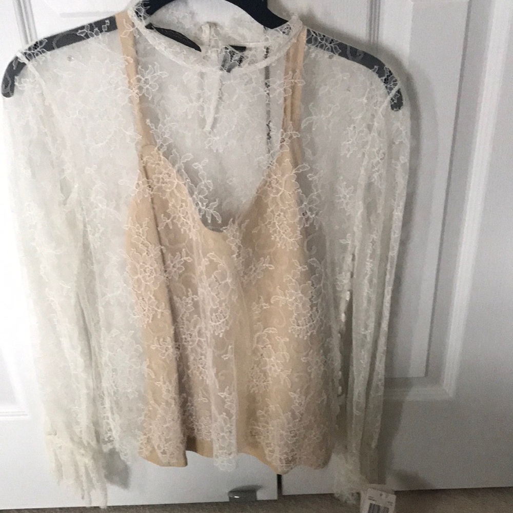 Dana Bachman Lace Blouse with Tags