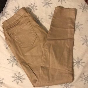 Gold jean pant
