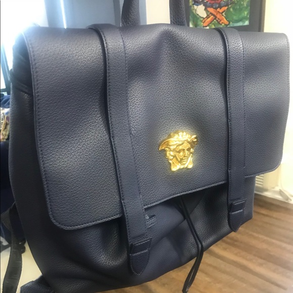 Versace Other - New Versace Navy Blue backback Palazzo Collection