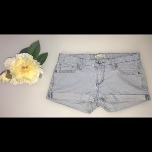 Bullhead Blue and White PinStripe Shorts Size 5