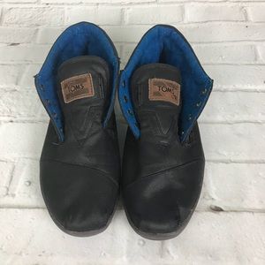 Toms Women’s Mid High Cordones Booties Black