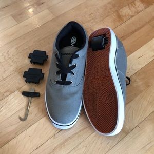 Authentic Mens Heelys Fats Style in Gray