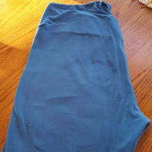 TC Solid blue lularoe leggings