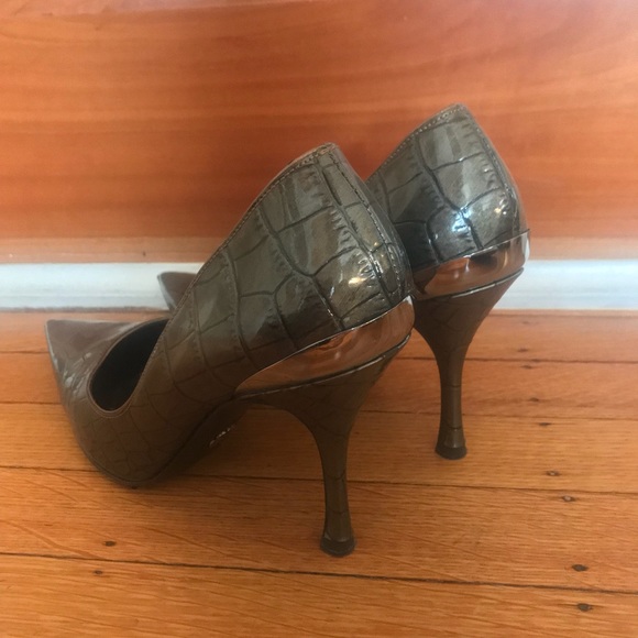 Dolce & Gabbana Croc Embossed Patent Leather Pump - Picture 3 of 7