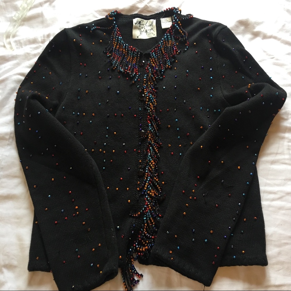 Michael Simon Beaded Sweater