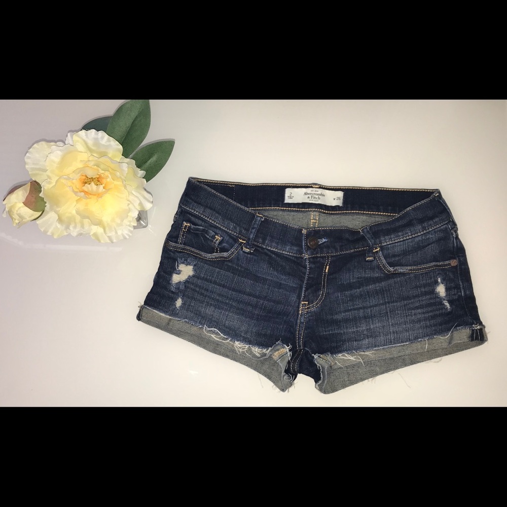 Abercrombie & Fitch Distressed Jean Shorts 2/26