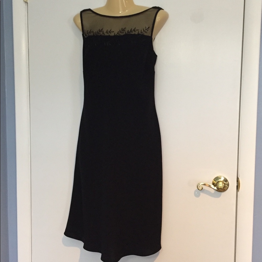 Evan Picone Black Cocktail Evening Dress 8 formal