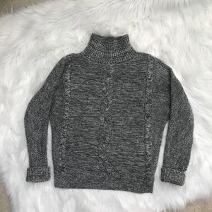 Gap black and white  turtleneck sweater