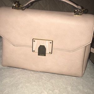 Light pink boxed purse
