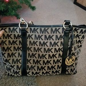 Tan & black bag