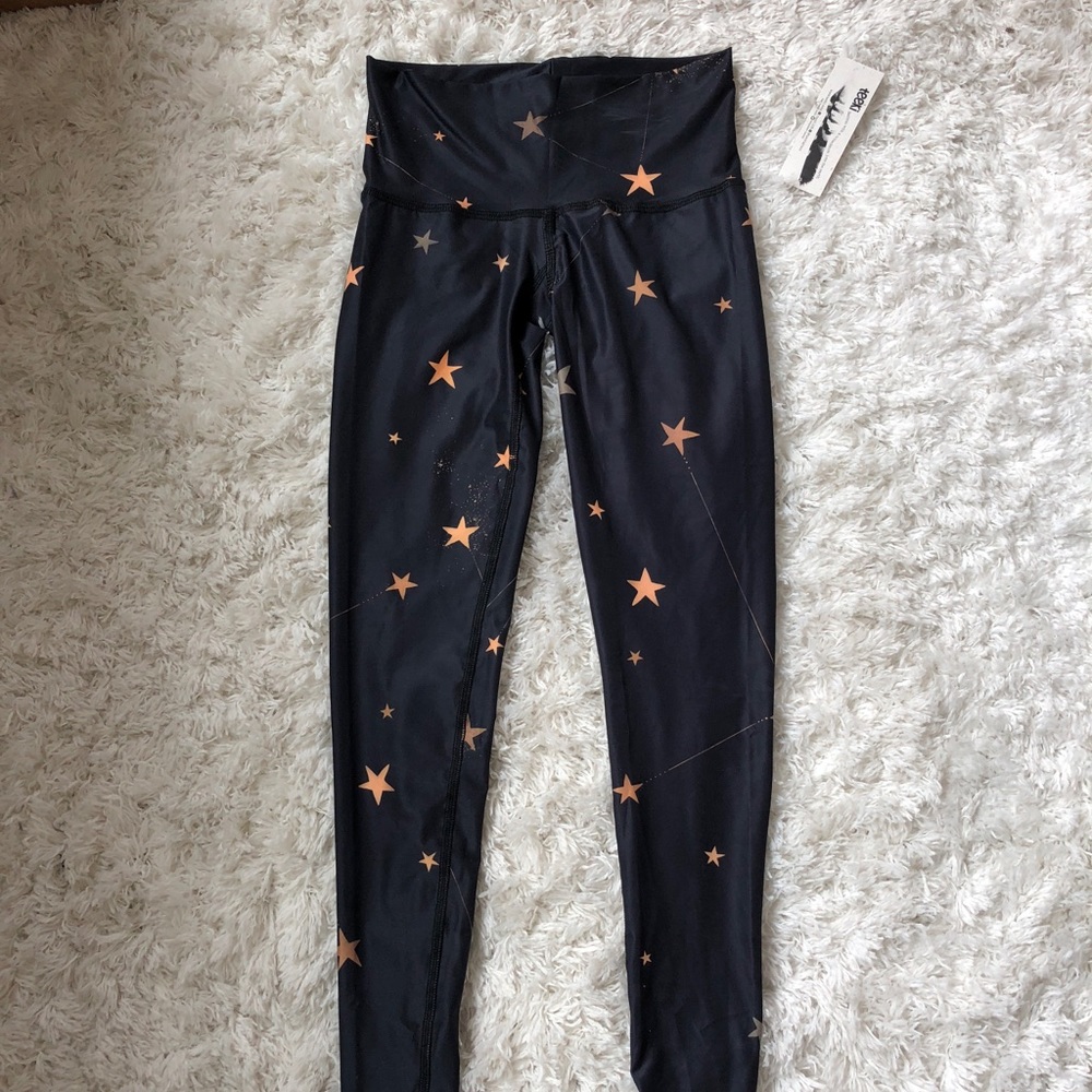 Teeki Great Star Nation Hot Pants in Black NWT