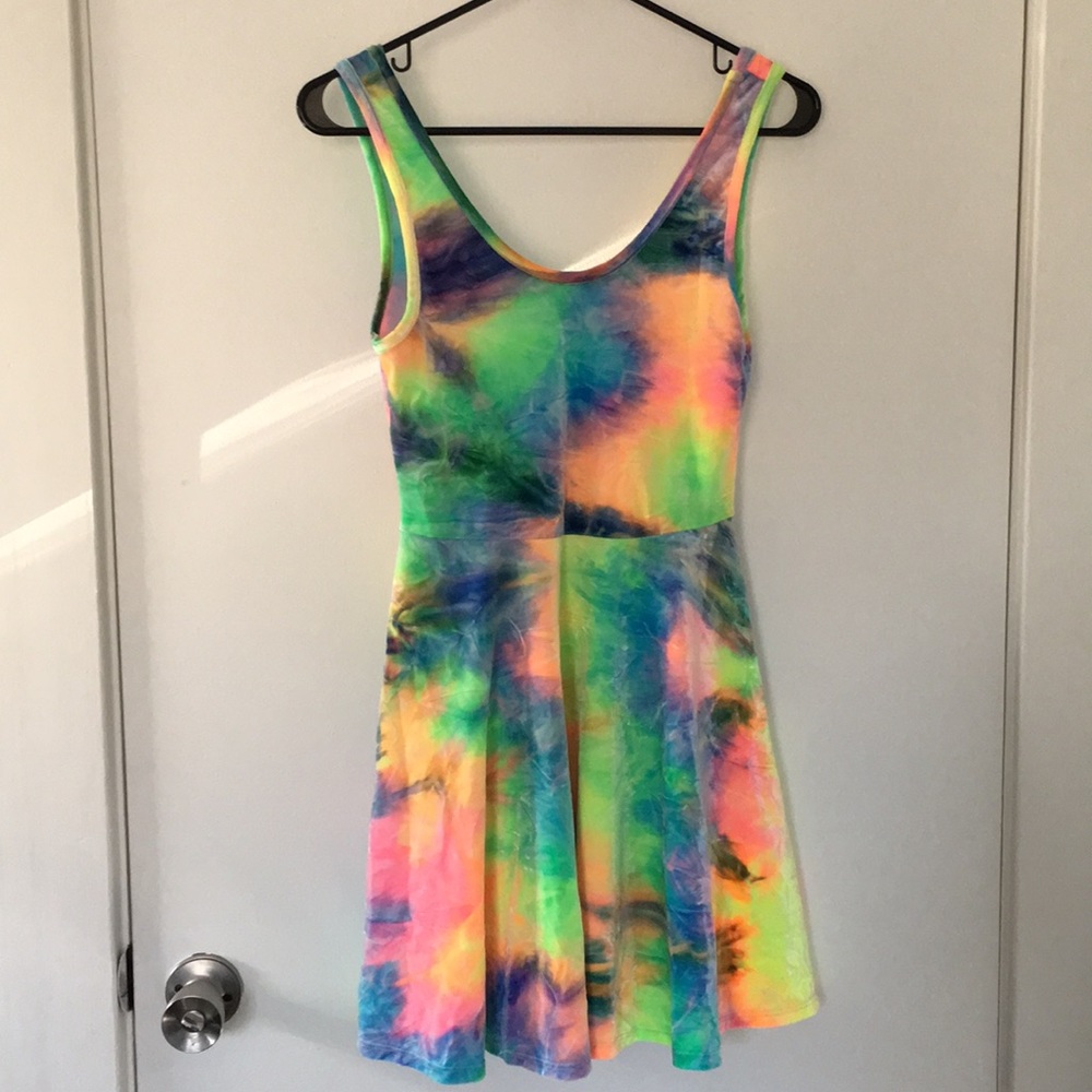 Rainbow skater dress