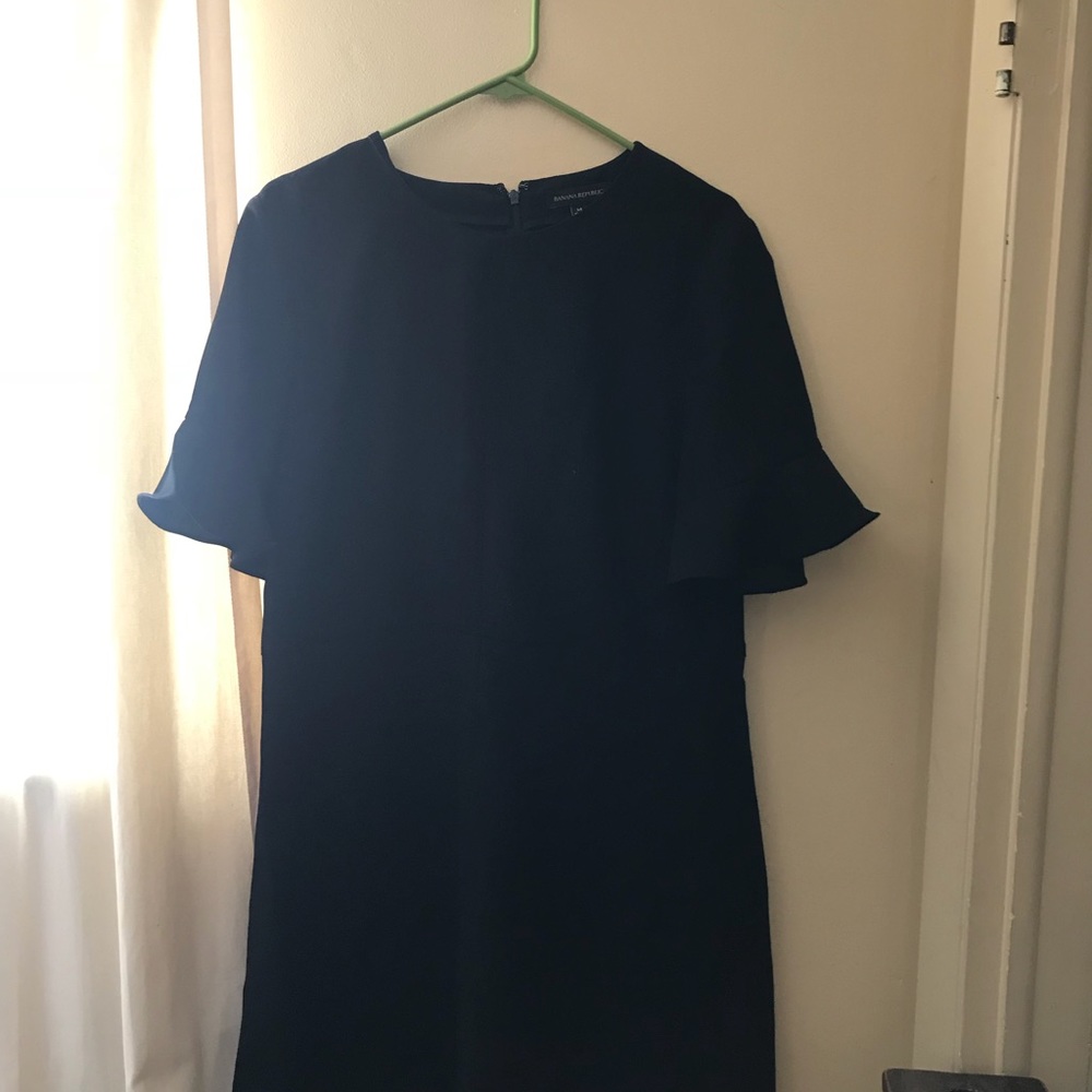 Worn once shift dress with bell sleeve. EUC