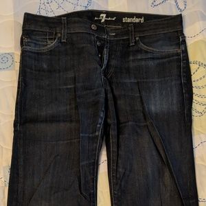 7 For All Mankind 7FAM Dark Rinse Denim Jeans