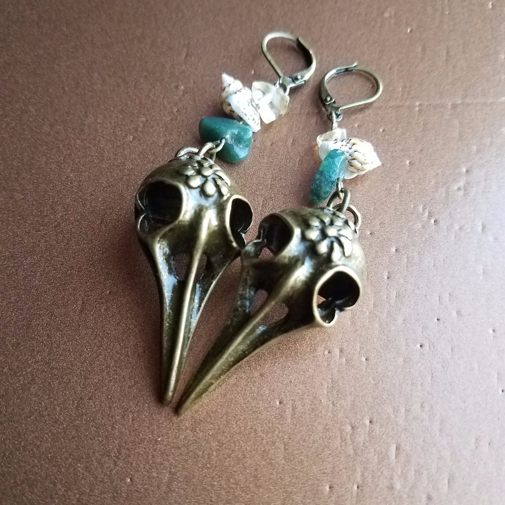 SOLD***Corvus Earrings