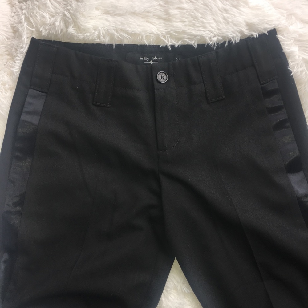 Billy Blues - Black Cropped Gaucho Dress Trousers