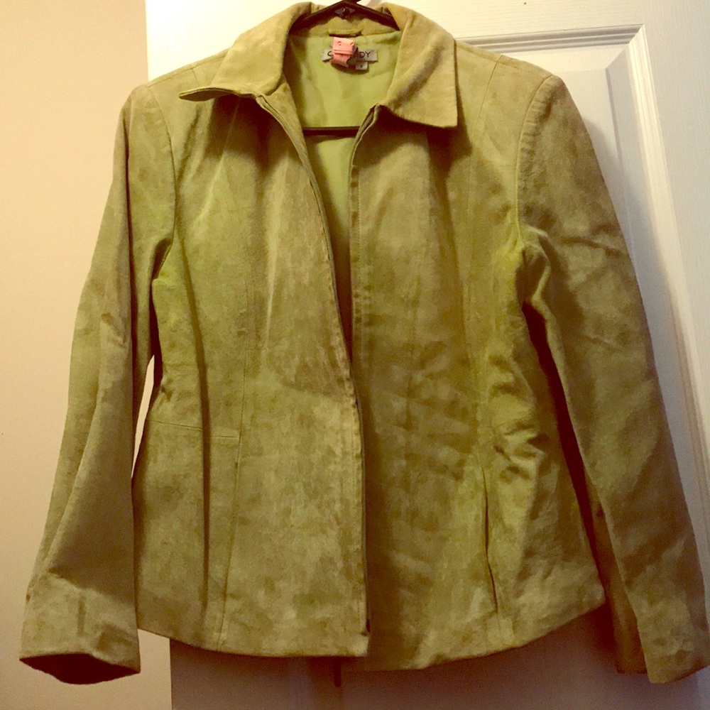 Vintage Green Suede Jacket