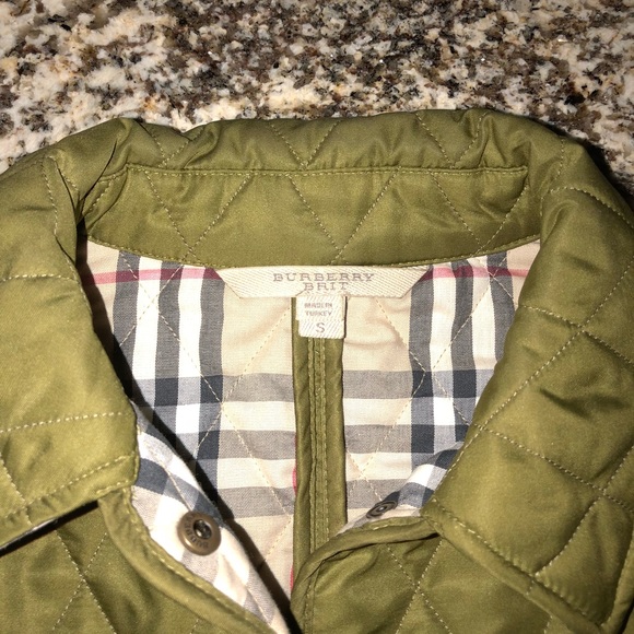 Burberry Green Quilted Jacket - Picture 2 of 6