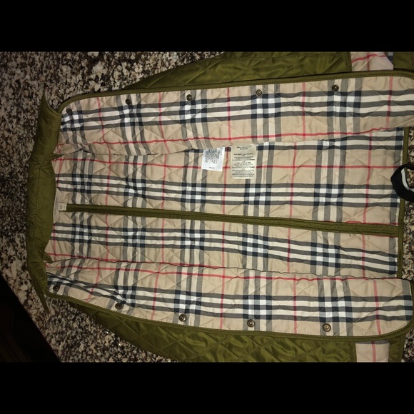 Burberry Green Quilted Jacket - Picture 3 of 6