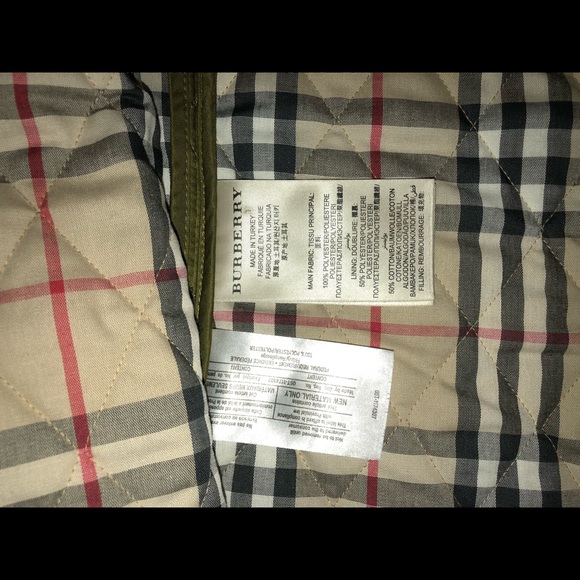 Burberry Green Quilted Jacket - Picture 4 of 6