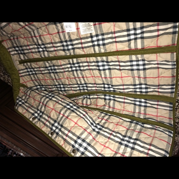 Burberry Green Quilted Jacket - Picture 5 of 6