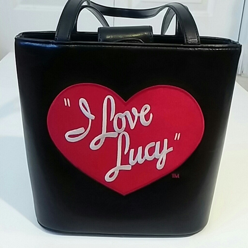 I Love Lucy Purse Black with Strap