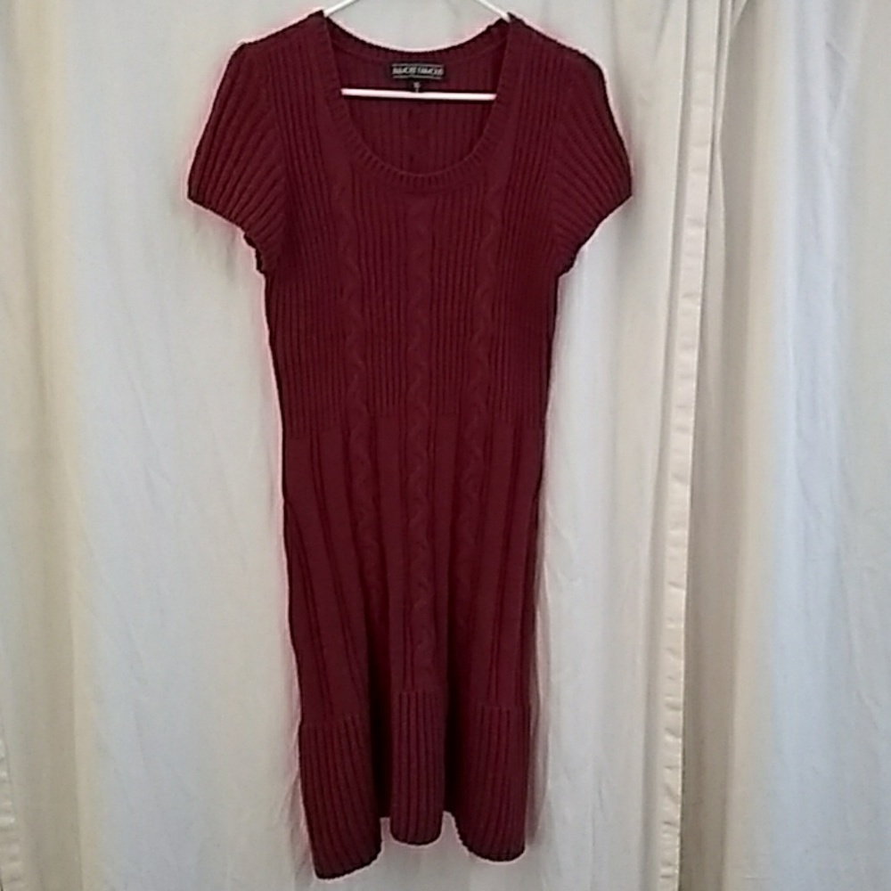 Almost famous large maroon sweater dress