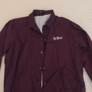 Active Rideshop Maroon Windbreaker