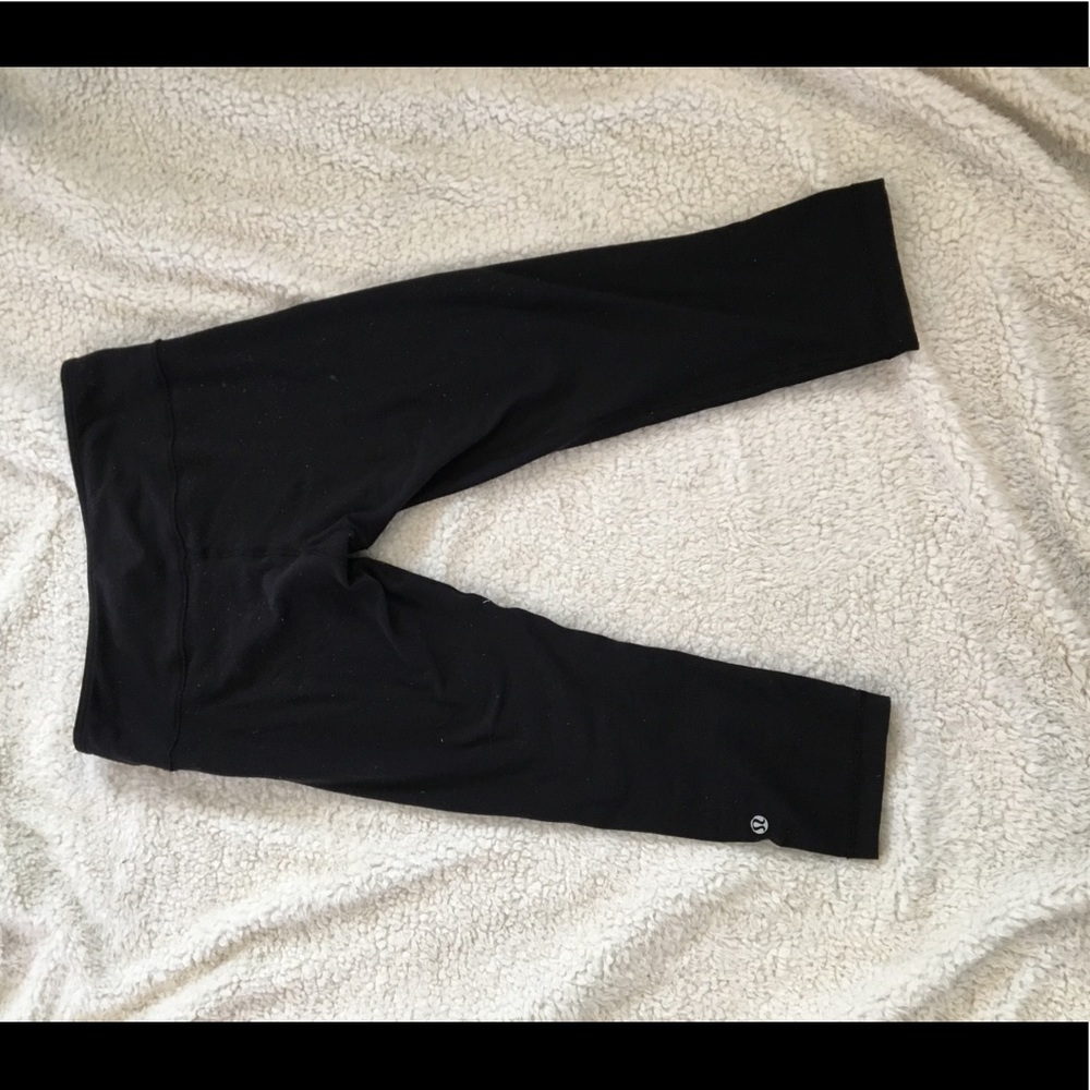 Lululemon Reversible Black Crop Leggings
