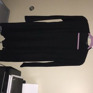 Black Ribbed Cardigan