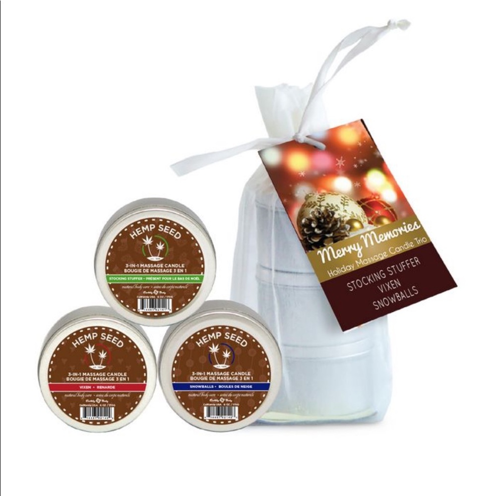 Holiday Massage Oil Trio Hemp Seed