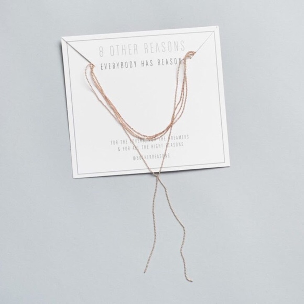 8 Other Reasons - Nine Lives Choker - Rose Gold