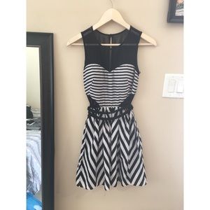 Black and white dress