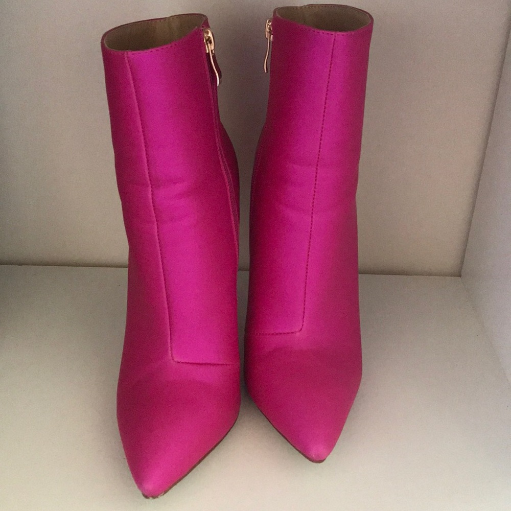 Hot pink boots