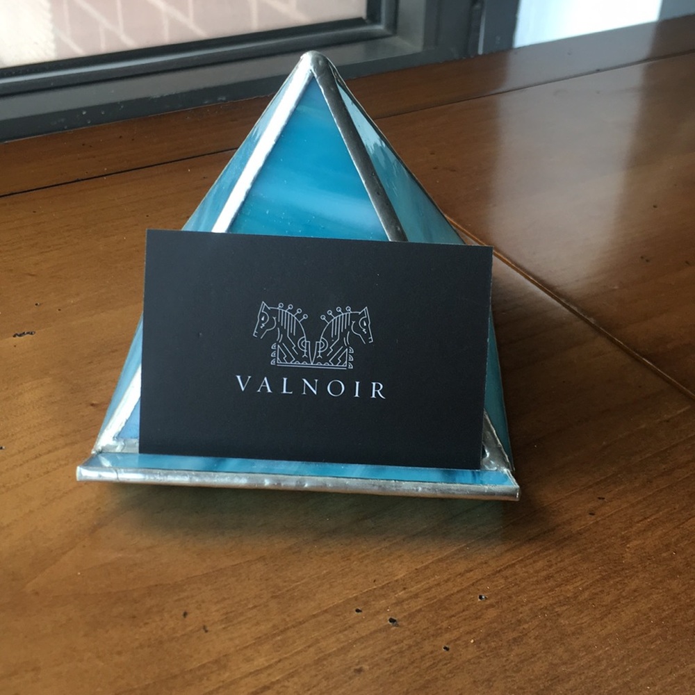 Glass Business Card Holder