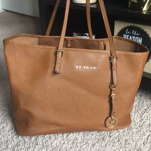 Michael Kora Camel Brown Large tote bag