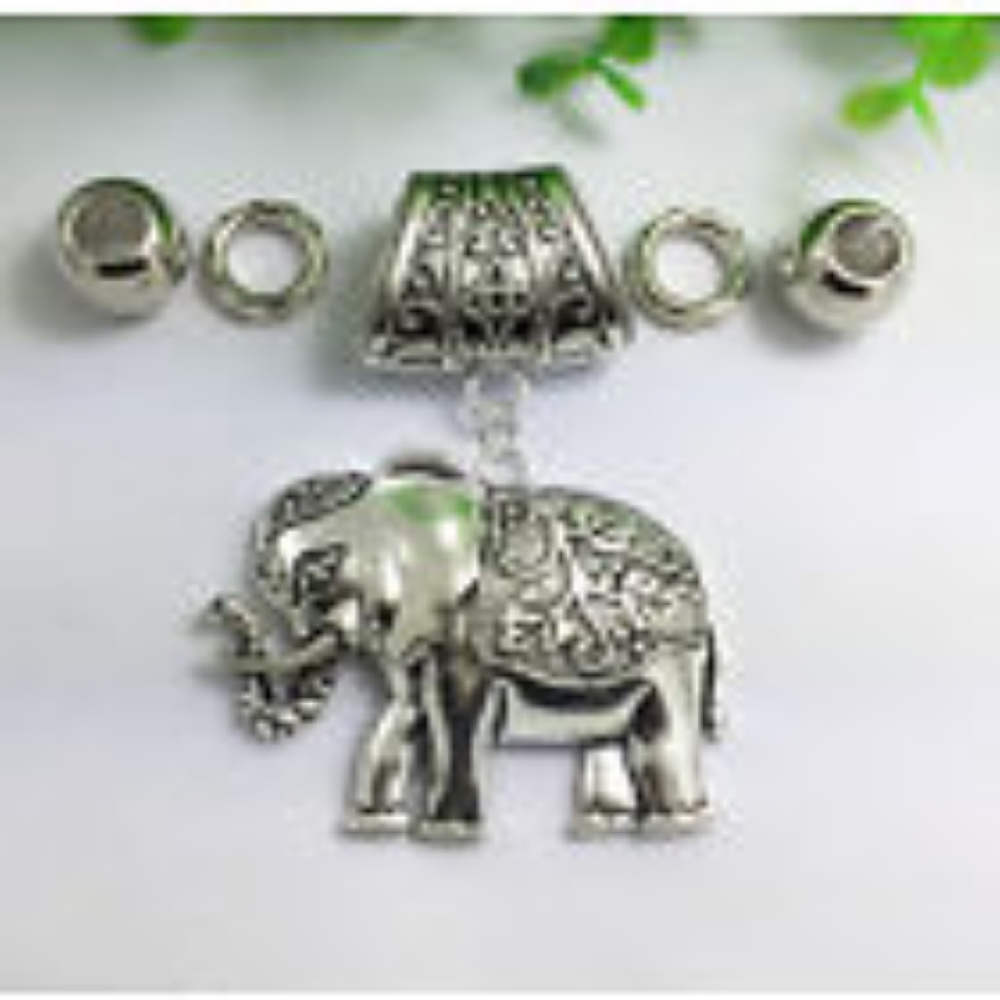 " SOLDOUT "  Solid Elephant ~  Scarf Ring Pendant