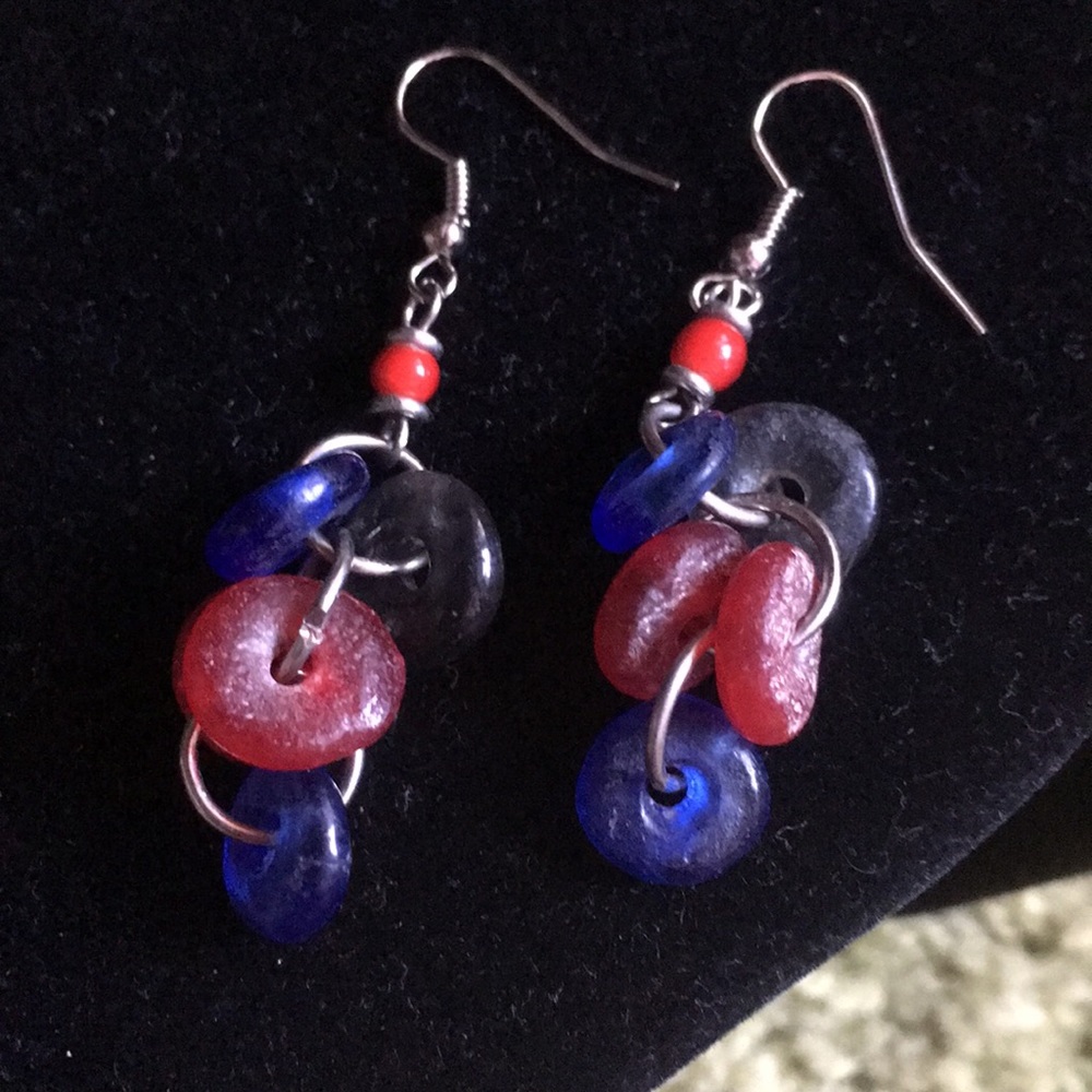Handmade beaded earrings