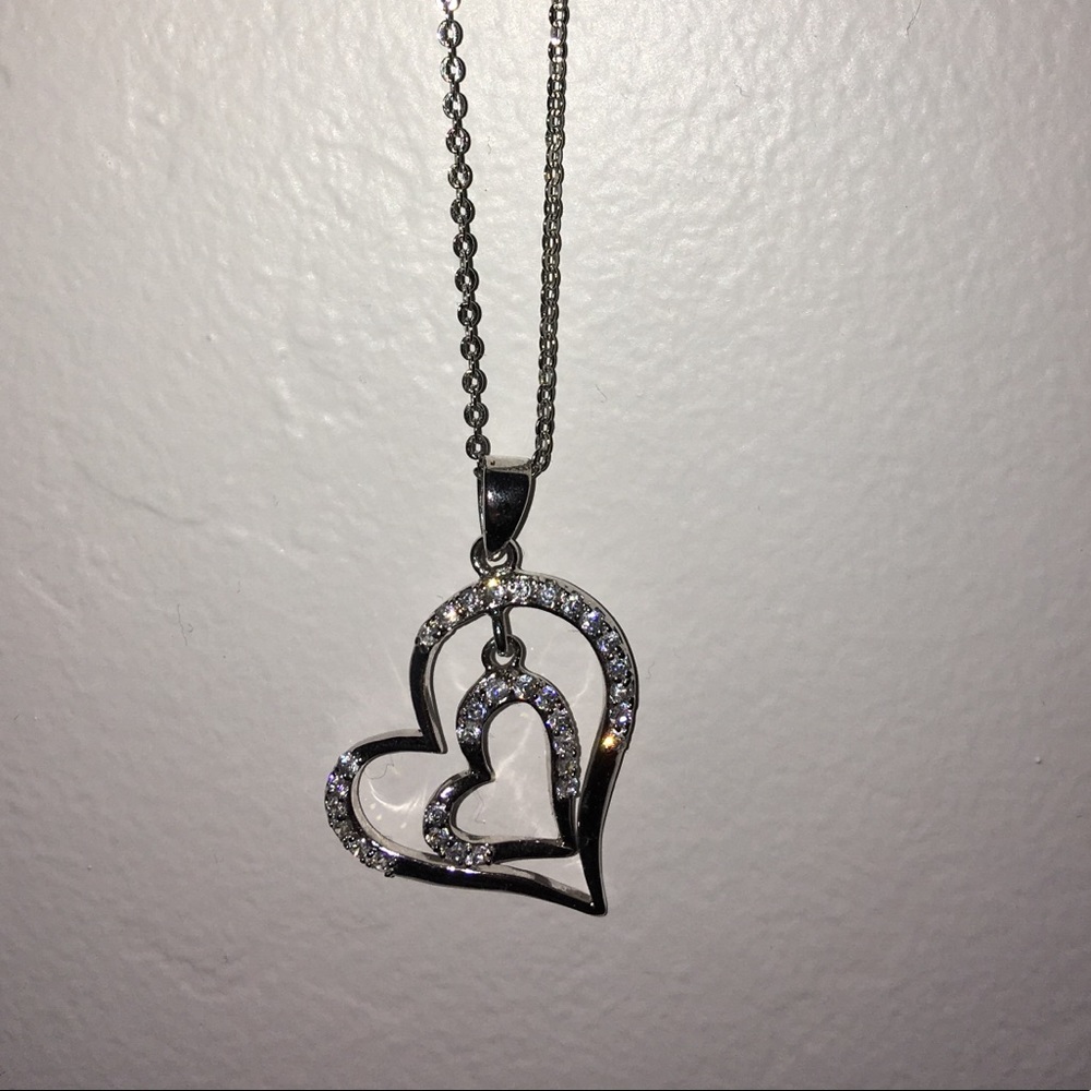 Brand New Macy’s Double Heart Necklace