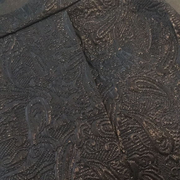 J. Crew Black Metallic Origami Matelasse Skirt - Picture 4 of 4