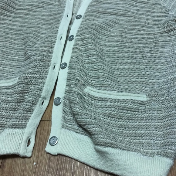 Guinevere for Anthropologie Cream & Brown Cardigan - Picture 2 of 6