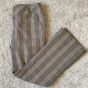 Mossimo Brown Plaid Pants Size 4