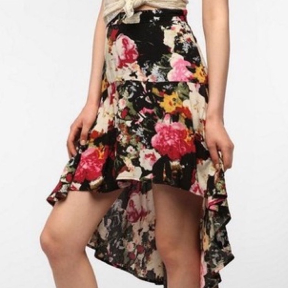 Urban Outfitters Kimchi Blue Floral Skirt
