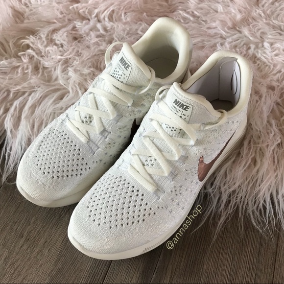 ❄️HP❄️NWT Nike lunarepic Flyknit Metallic Gold - Picture 5 of 8